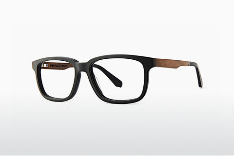 Дизайнерские  очки Wood Fellas Reflect (11039 curled/black)