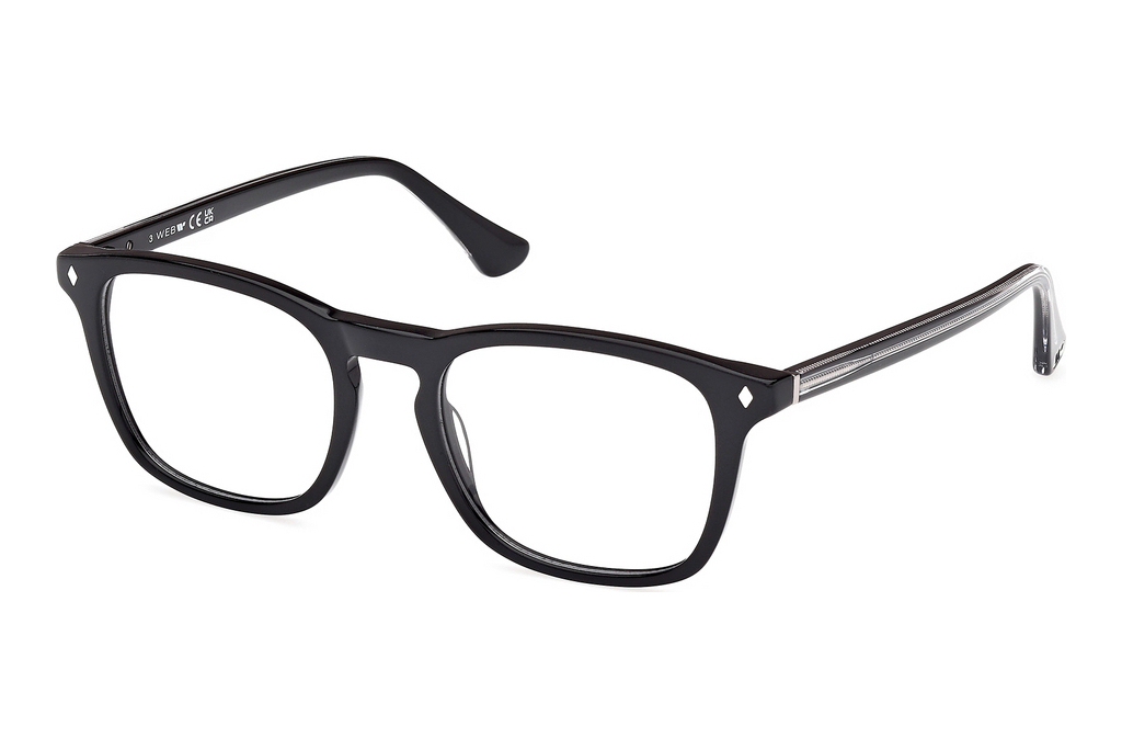 Web Eyewear   WE5386 005 Glänzend Schwarz