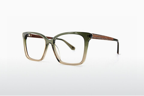 Дизайнерские  очки Wood Fellas Curve (11042 green/brown)