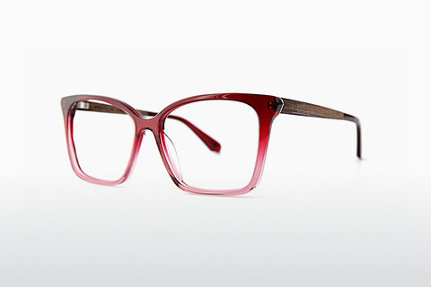 Дизайнерские  очки Wood Fellas Curve (11042 red/crystal)
