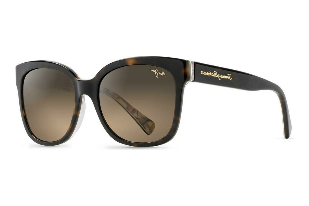 Maui Jim   Garden Isle HS749-10BP HCL® BronzeTort w/Birds of Paradise Int