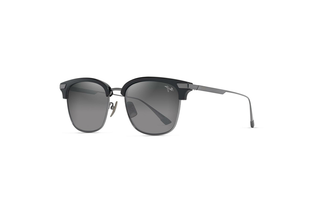 Maui Jim   Kalaunu AF GS629-02 Neutral GreyShiny Black w/Dark Silver