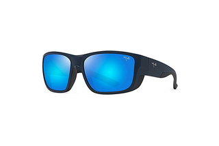 Maui Jim Amberjack B896-03 Blue HawaiiMatte Dark Navy w/Black Rubber