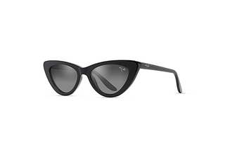 Maui Jim Lychee DSB891-02A Dual Mirror Silver to BlackBlack Gloss