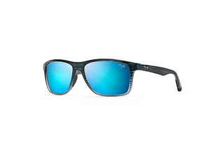 Maui Jim Onshore B798-03S Blue HawaiiBlue Black Stripe Fade