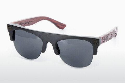 Солнцезащитные очки Wood Fellas Padang (10380 black/red)