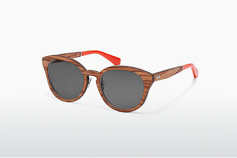 Солнцезащитные очки Wood Fellas Possenhofen (10955_S zebrano)