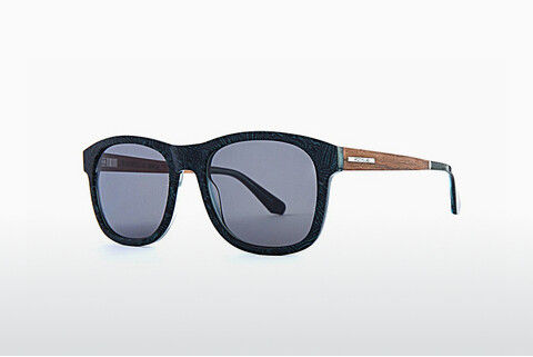 Солнцезащитные очки Wood Fellas Mirror (11719 macassar/blue)